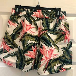 LOFT Tropical Patterned Shorts Size XS